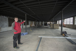 KC's owner Kevin Cunningham in the gym's future home. Photo credit: Nate Peracciny