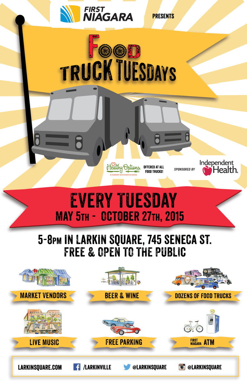 Food Truck Tuesdays kicks off May 5th Check out the lineup Buffalo