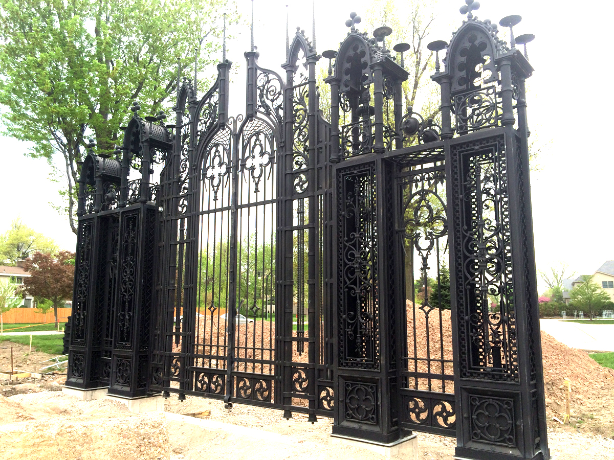 Monster Wrought Iron Gate and Fencing to Surround Miller ...