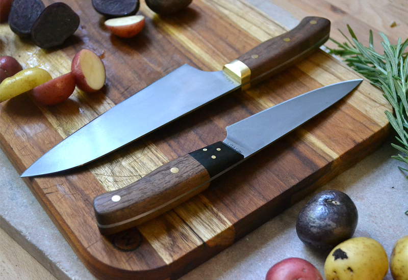 Knifemaking: Kitchen Knife Made With Scrap High Carbon Steel 