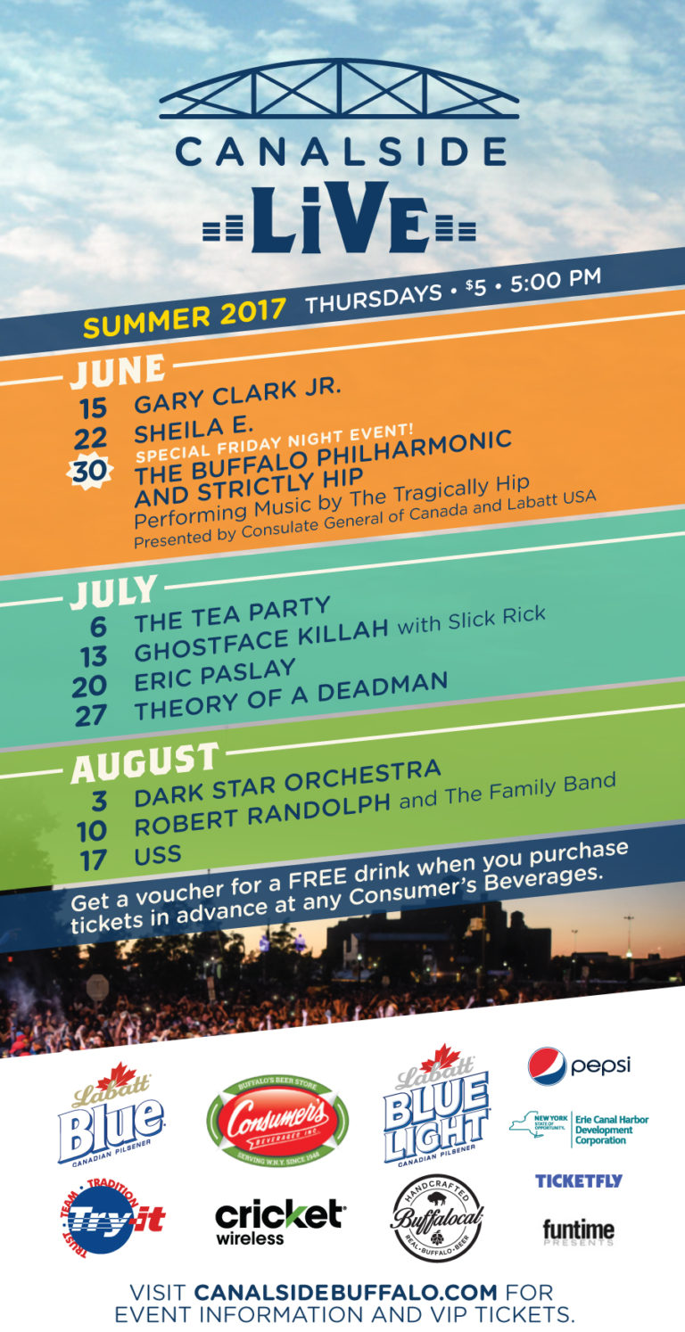"Canalside Live" Summer Concert Series Buffalo Rising