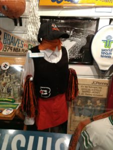 An original Buffalo Braves cheerleader uniform, 1971-1972