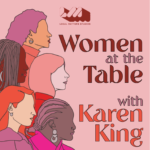 Women at the Table podcast title graphic