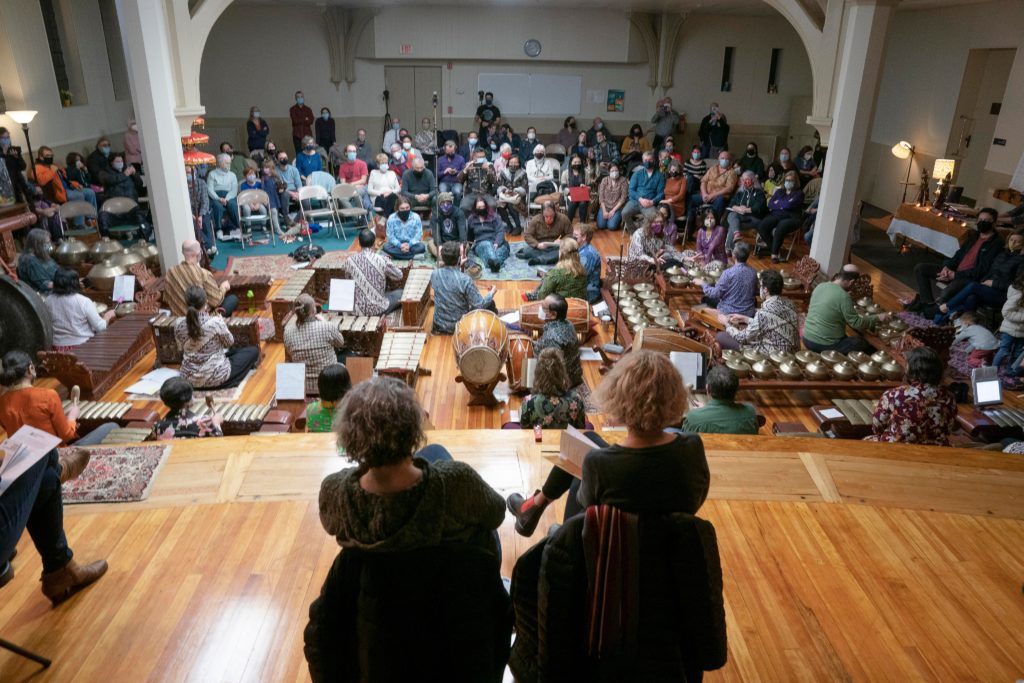 Photo of crowd at a performance