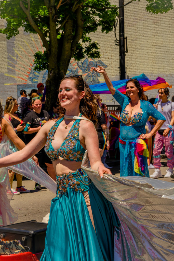 Parade participants show their pride