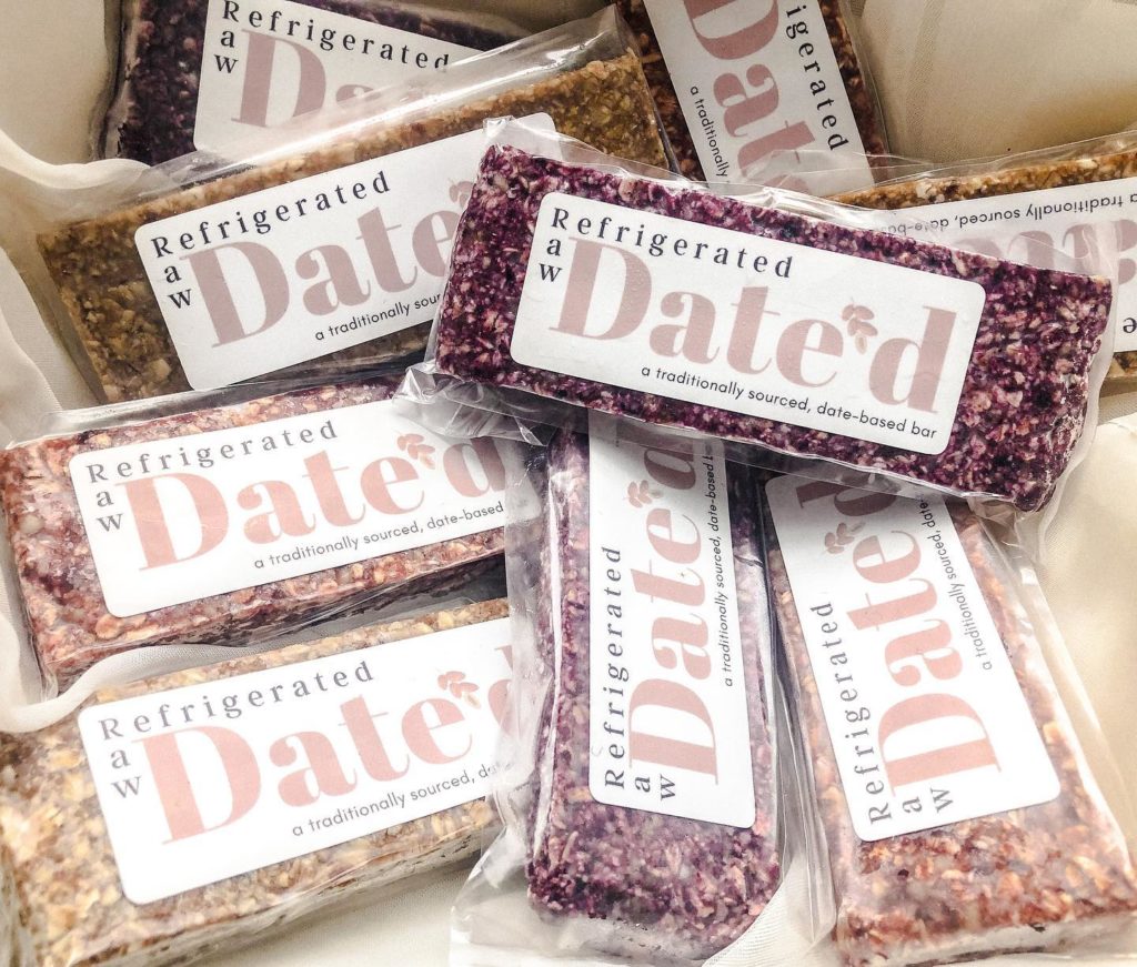 Date'd nutrition bars in a variety of flavors