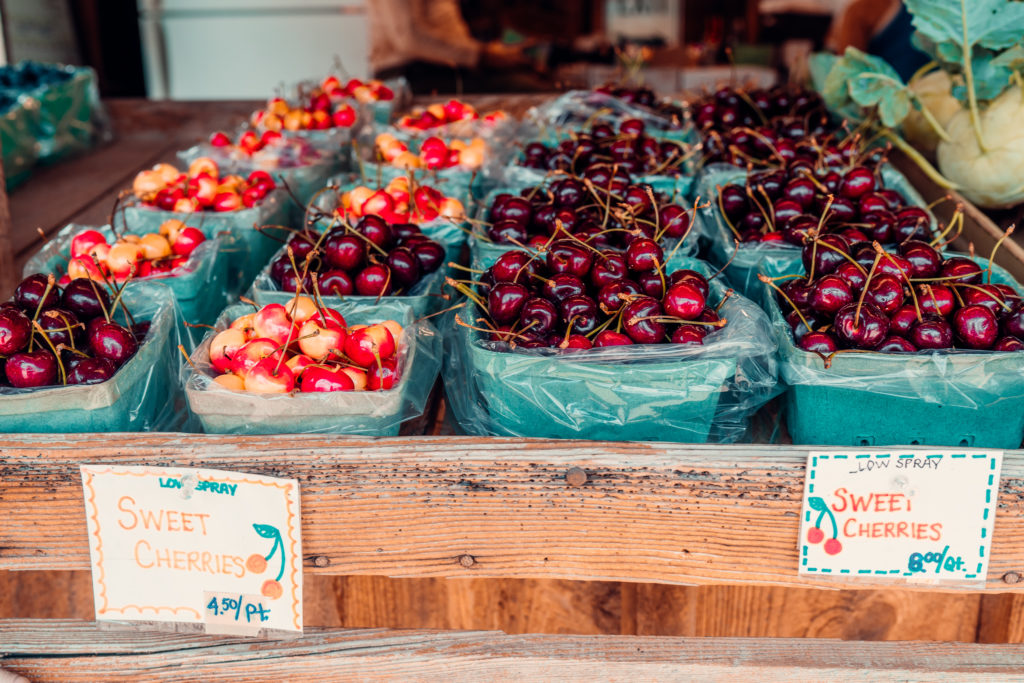 Sweet cherries for sale