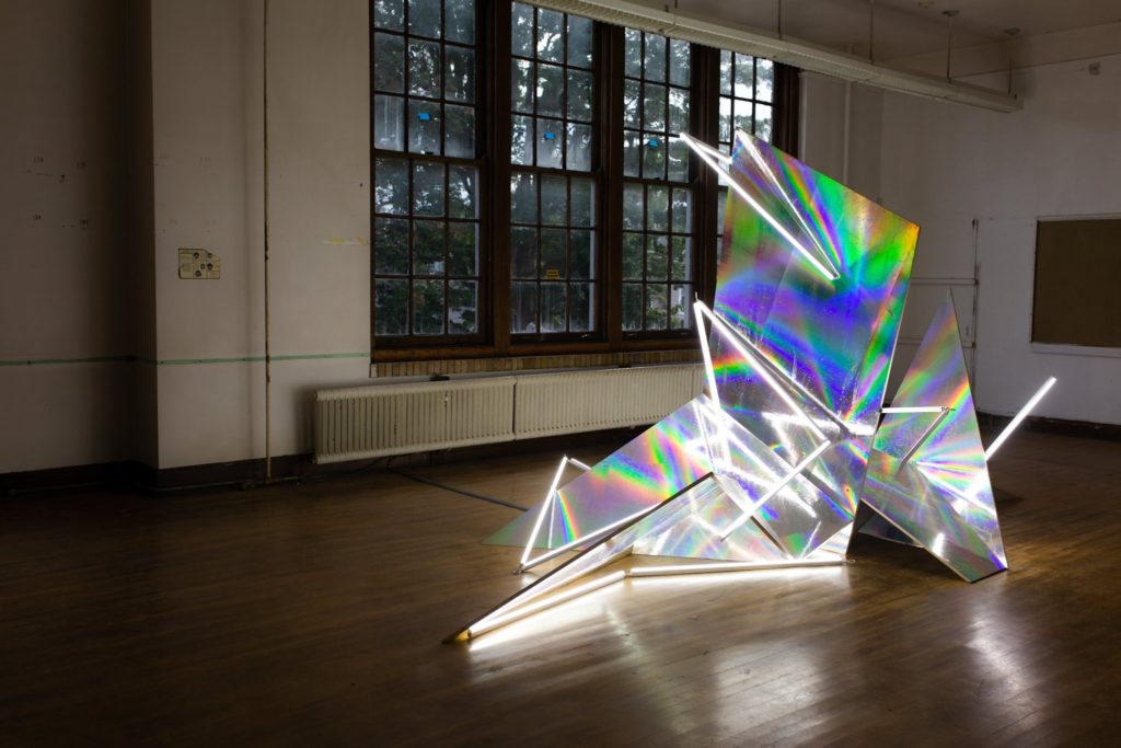 A prismatic sculpture at Play/Ground 2019