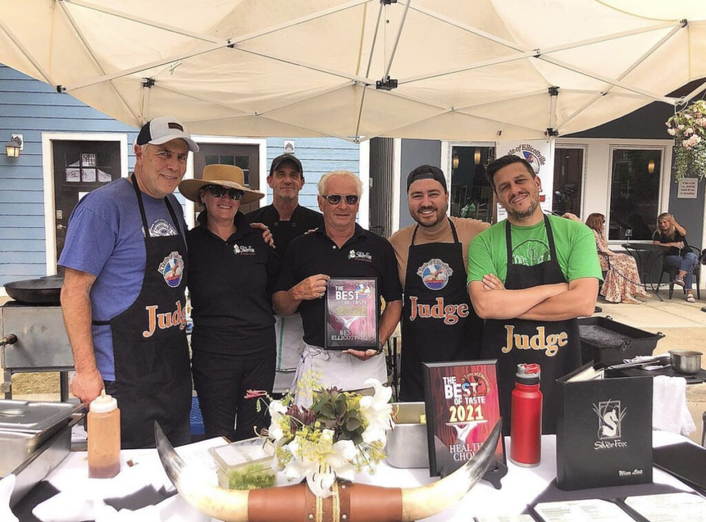 Winners of last year's Taste of Ellicottville pose with the judges