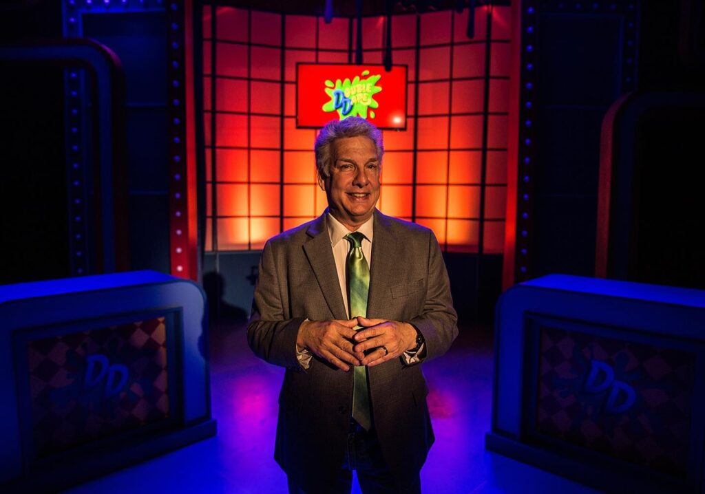 Marc Summers performs in The Life and Slimes of Marc Summers at Alleyway Theater