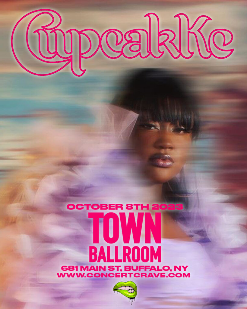 Poster featuring Cupcakke, coming to the Town Ballroom