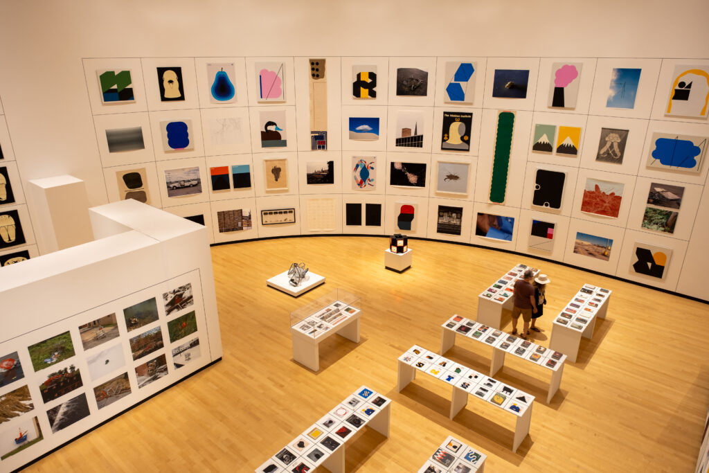 Exhibition view of Julian Montague: Projects; Burchfield Penney Art Center; 2023.